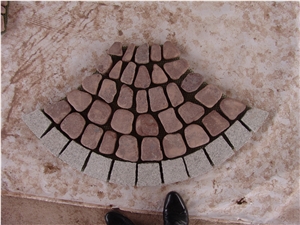 Red Porphyry Cube Stone & Pavers