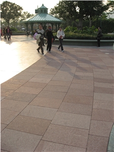 Red Porphyry Cube Stone & Pavers