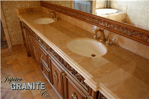 Honey Onyx Bathroom Vanity Top