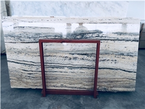 Gray Wood Travertine Slabs