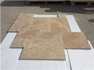 Irish Travertine Tumbled Pavers