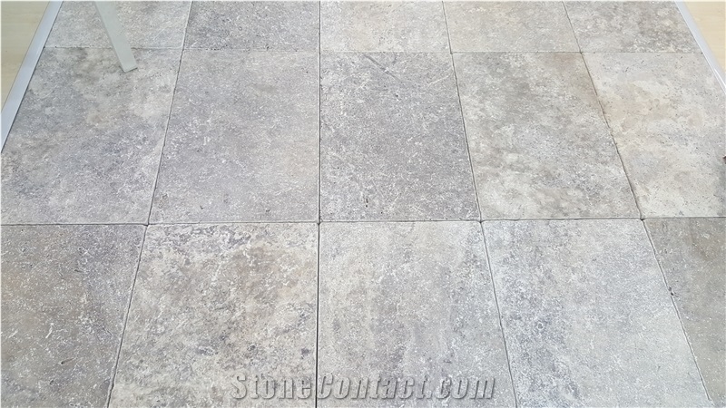 Silver Travertine Tiles, Afyon Silver Travertine