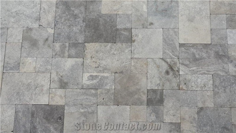 Silver Travertine Tiles, Afyon Silver Travertine
