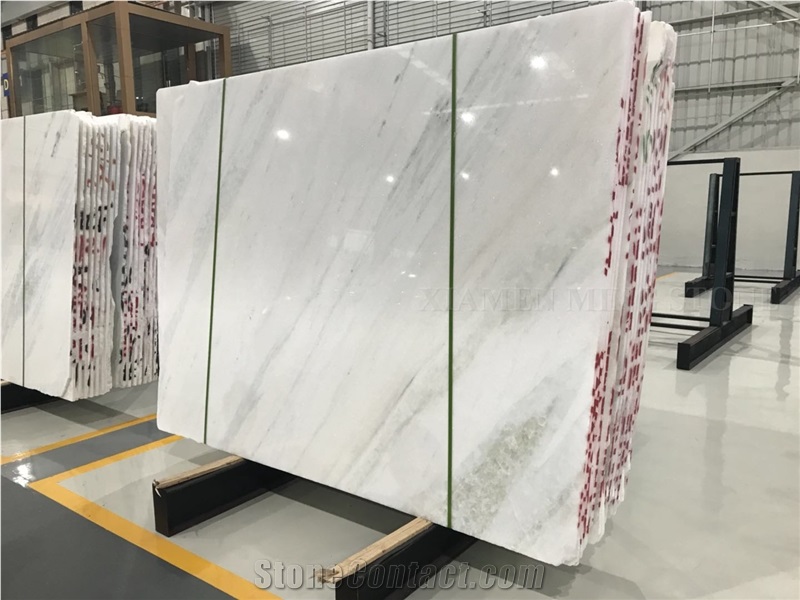 Bianco River Azul Crystal Angel White Marble Slab,Hotel Floor Cover Tiles