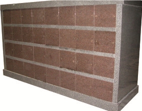 34 Crypts Tianshan Red G603 Granite Mausoleum