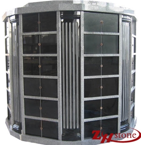 48 Crypts G603 Shanxi Black Granite Columbarium