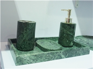 Big Flowers Green Bathroom Sets ,Accessories