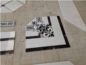 Cary Ice Marble&Gold Brow Marble Waterjet