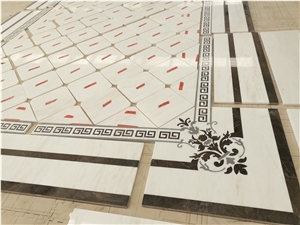 Cary Ice Marble&Gold Brow Marble Waterjet