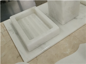 Glorious White Marble Soap Dish ,Bath Accessories