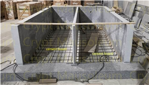 Grey Granite G603 2 Crypt Mausoleum for Family