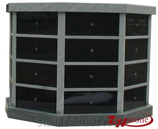 Hexagen 24 Cypts G603, Black Granite Columbarium