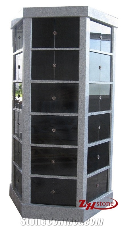 Hexagen 24 Cypts G603, Black Granite Columbarium