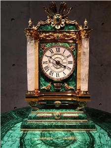 Peacock Green - Malachite Challant Semiprecious Stone Tabletop