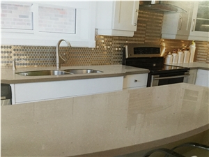 Arafat Beige Quartz Stone Slab