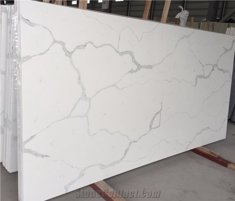 Calacatta E Quartz Stone Slab