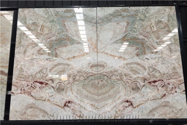Coral Jade Marble Slabs