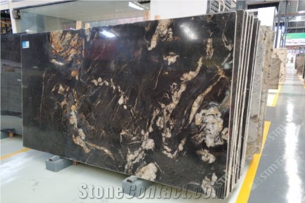 Cosmic Black Granite Slabs