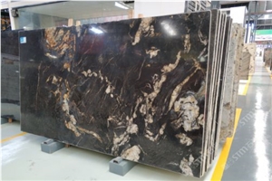 Cosmic Black Granite Slabs