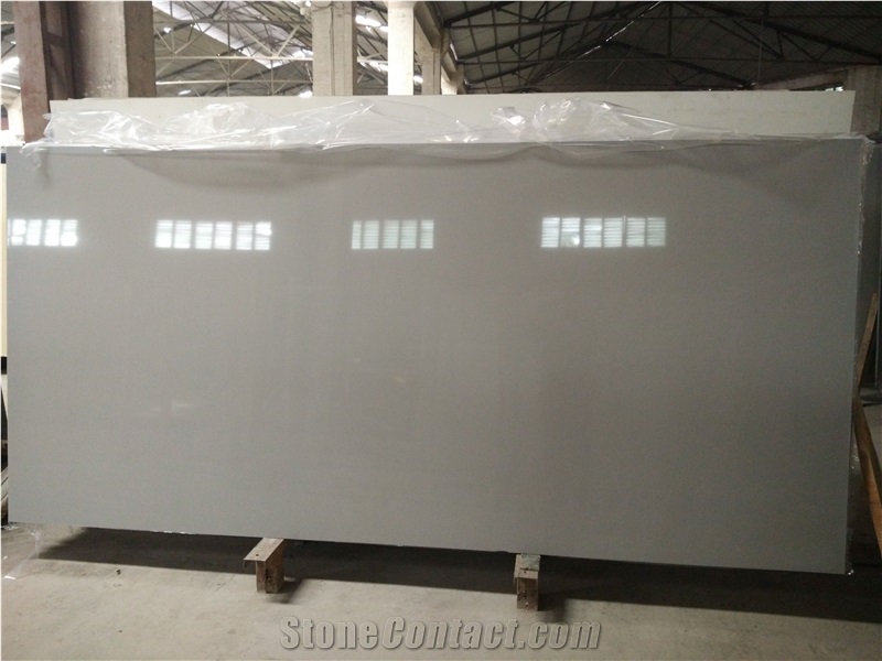 Light Grey Quartz Stone Slab
