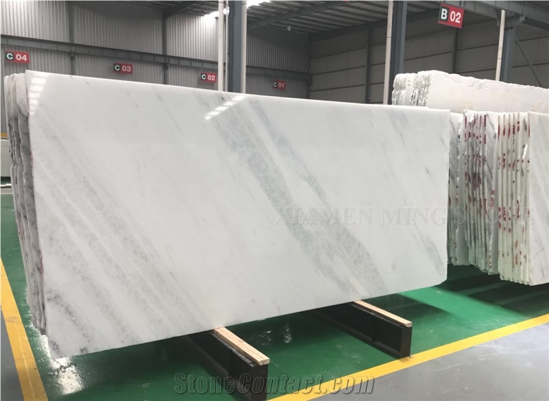 Bianco River Azul Crystal Angel White Marble Slab,Hotel Floor Cover Tiles