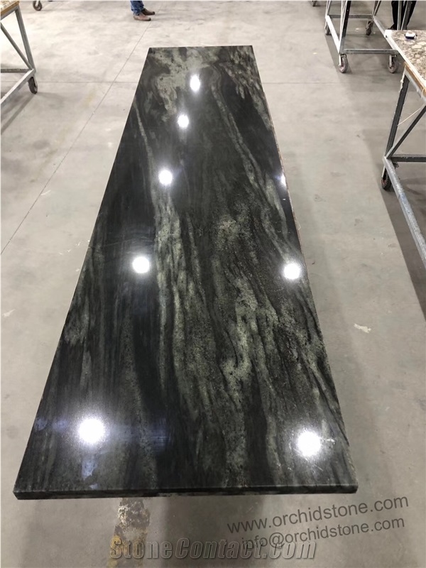 Fantasy Green Granite Slabs for Wall Cladding