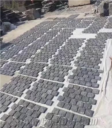 Red Porphyry Paver Cobbe Cube Granite Setts
