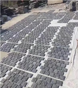 Red Porphyry Paver Cobbe Cube Granite Setts