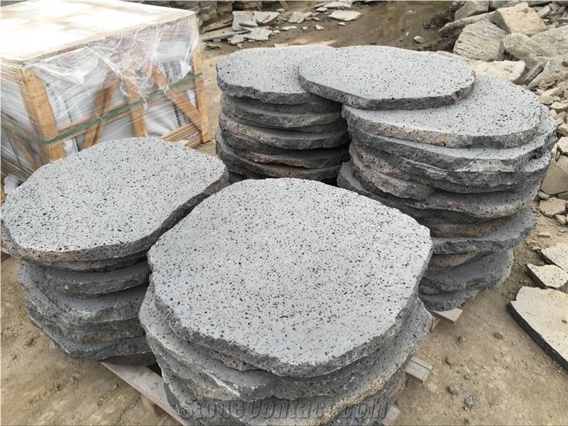 Basalt Tiles Used for Garden Design Landscaping