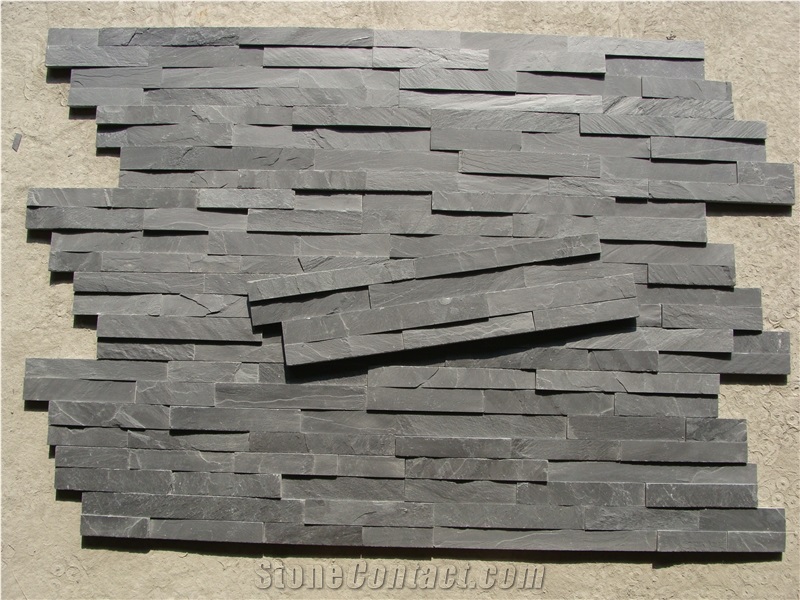 Cheap Black Wall Cladding Culture Stone Wall Panel