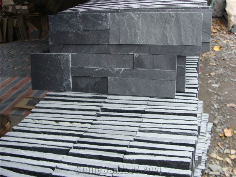 Cheap Black Wall Cladding Culture Stone Wall Panel