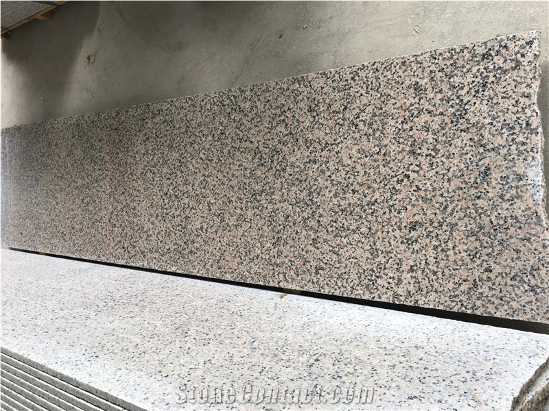 China New Rosy Pink Granite Stone Slab