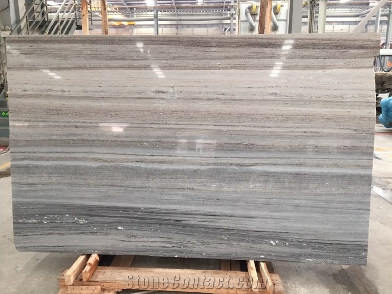 Chinese Crystal Wood Vein Marble Slab