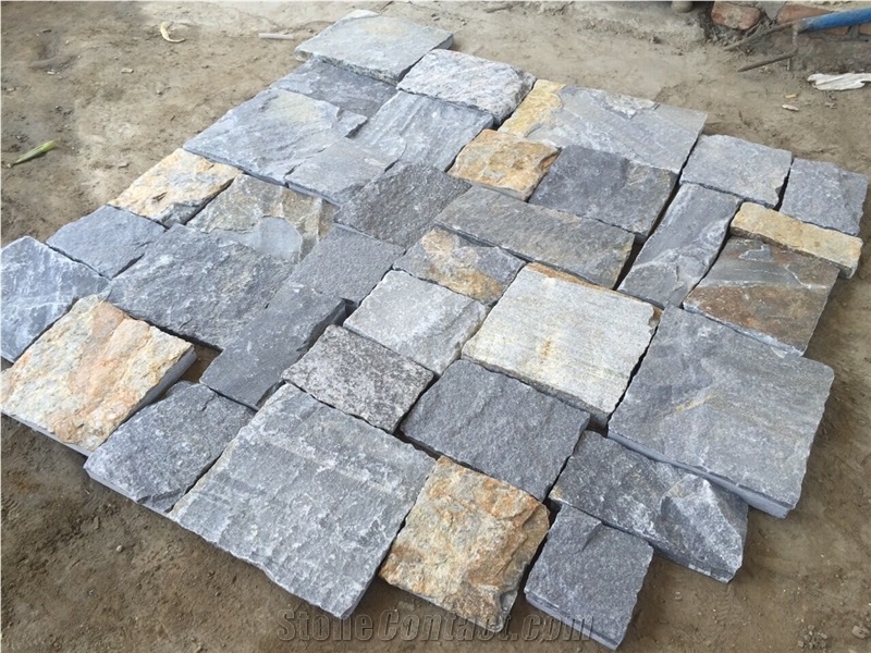 Grey Wall Cladding Loose Stone Cultured Stone