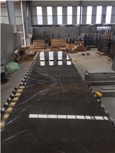 Iranian Pietra Grey Marble Slab Flooring Tile