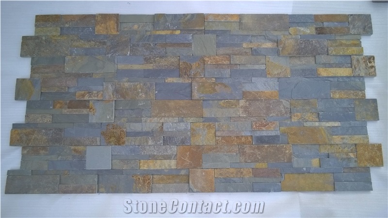 Rusty Slate Wall Cladding Culture Stone Wall Panel