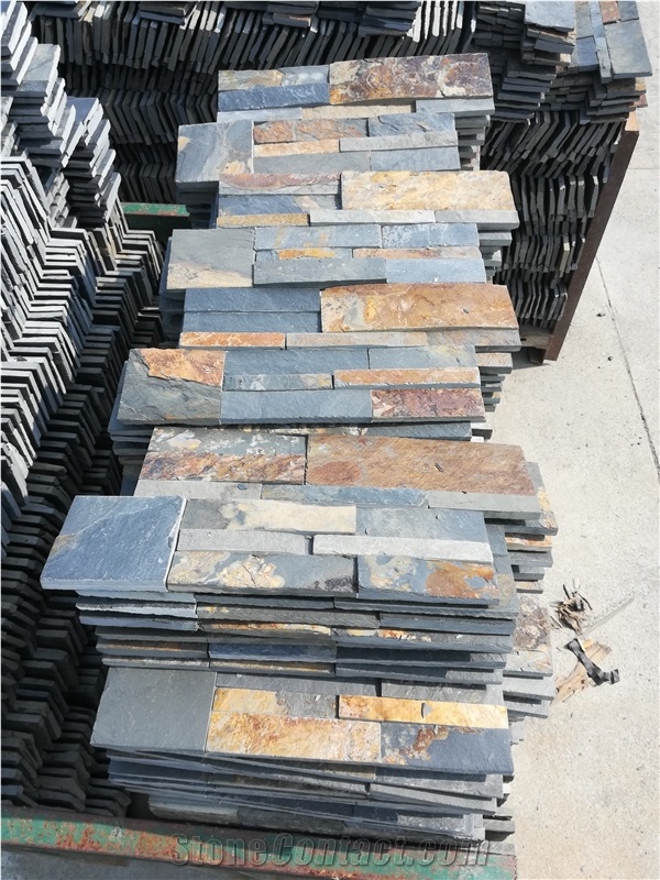 Rusty Slate Wall Cladding Culture Stone Wall Panel