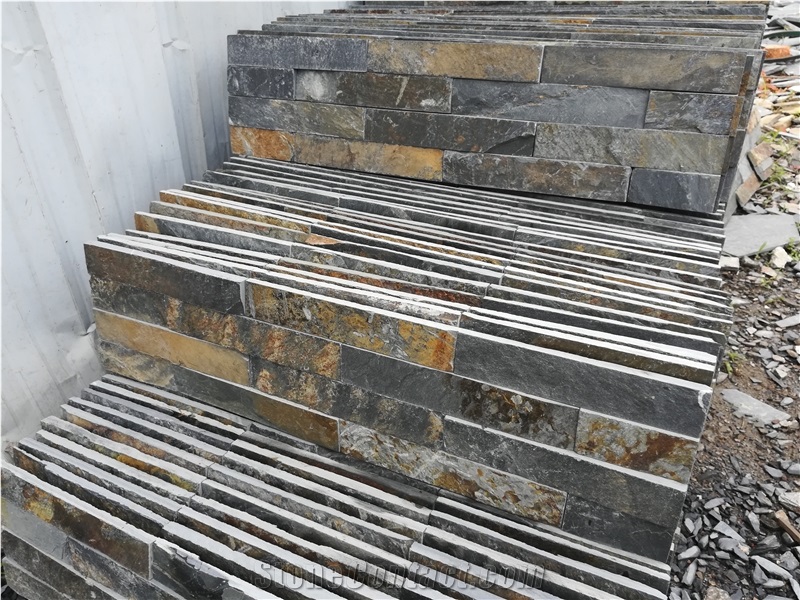 Rusty Slate Wall Cladding Culture Stone Wall Panel