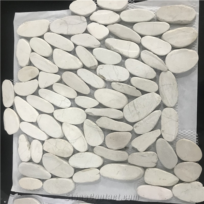 White Pebble Mosaic Cheap White Mosaic