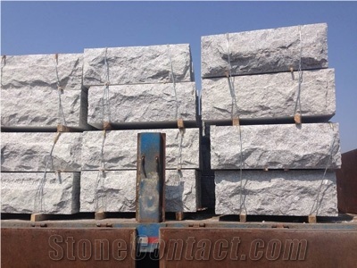 G341 Grey Granite Mushroom Stone Wall Blocks