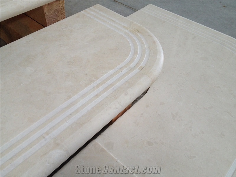 Travertine Stairs, Risers, Thresholds
