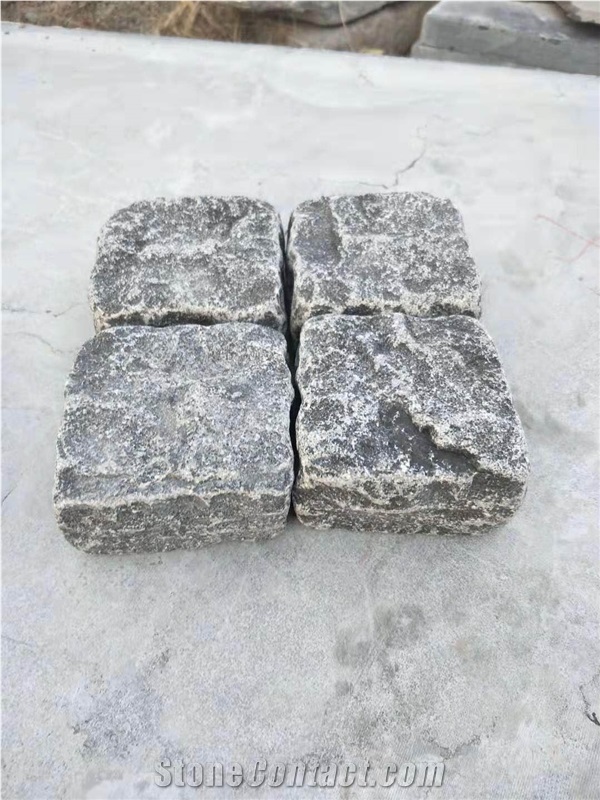 Blue Limestone Cubbles Pavers