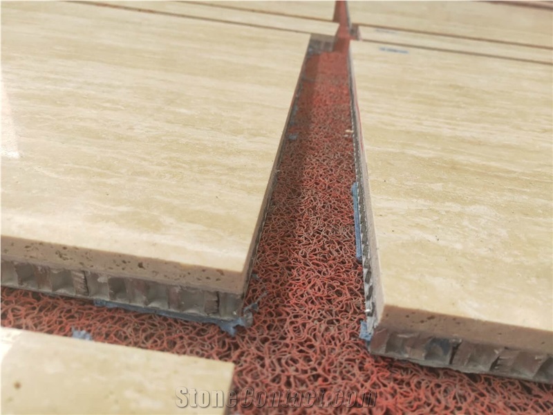 Beige Travertine Honeycomb Panels