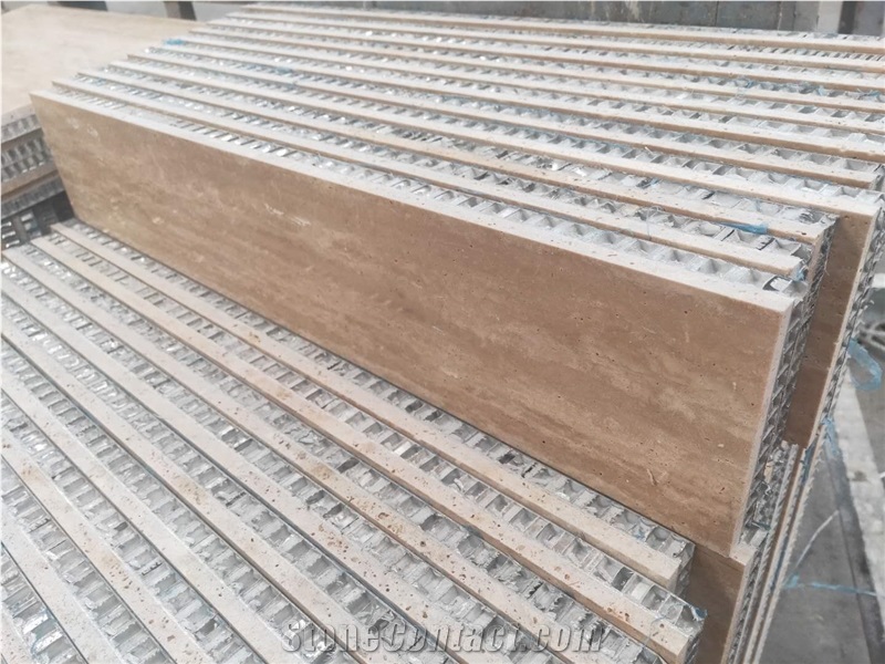 Beige Travertine Honeycomb Panels