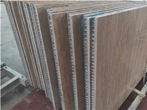 Beige Travertine Honeycomb Panels