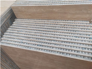 Beige Travertine Honeycomb Panels