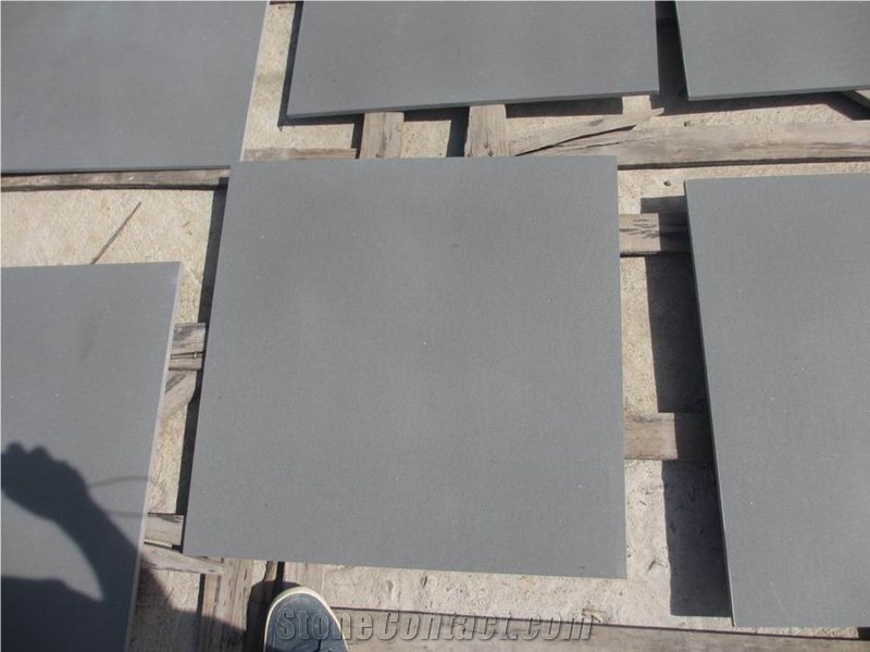 China Grey Basalt Lavastone Honed Floor Tiles