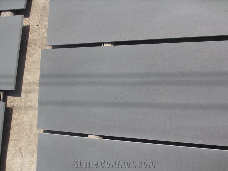 China Grey Basalt Lavastone Honed Floor Tiles