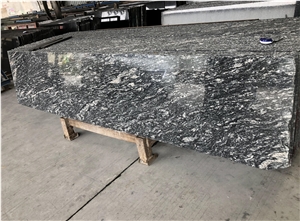 India New River Black Granite Slab Wall Floor Tile