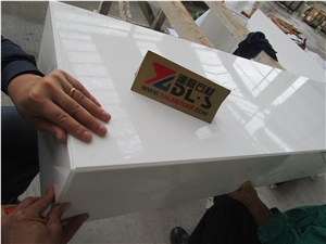 Nano White Artificial Marble Kitchen Countertop